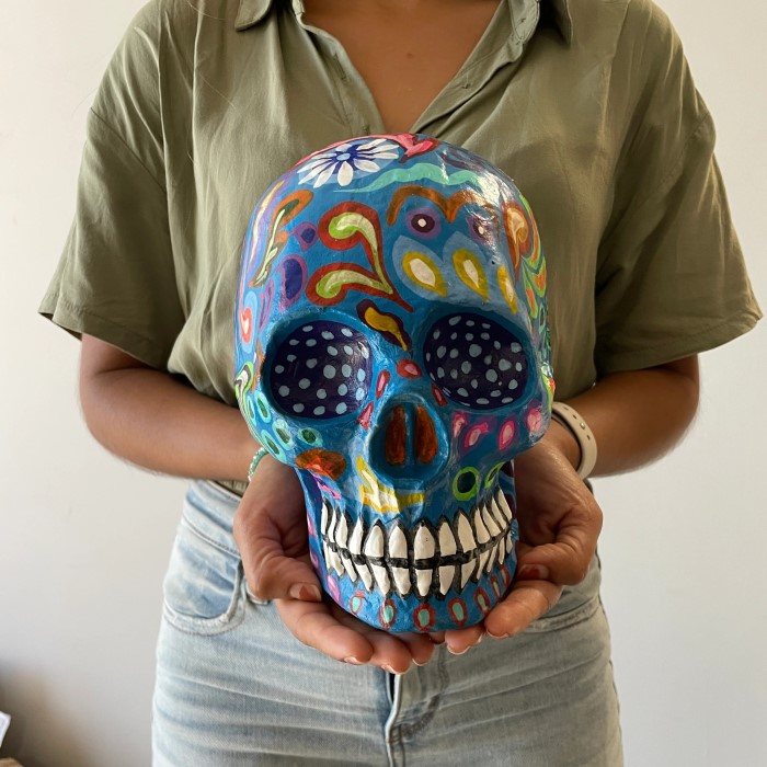 paper mache skull
