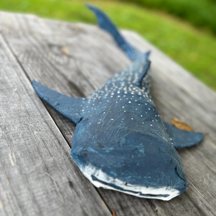 paper mache shark