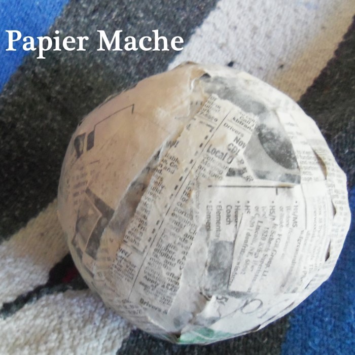 how to make paper mache with glue and newspaper
