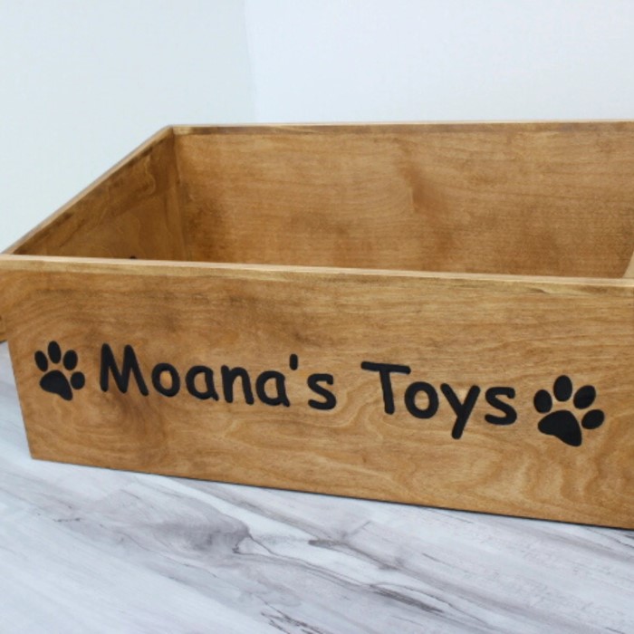 personalised wooden toy box