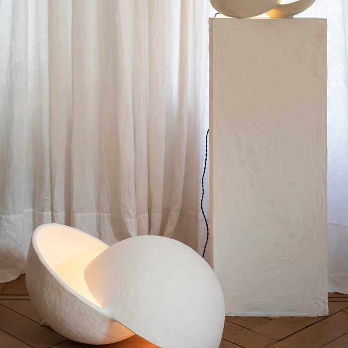 paper mache lamp
