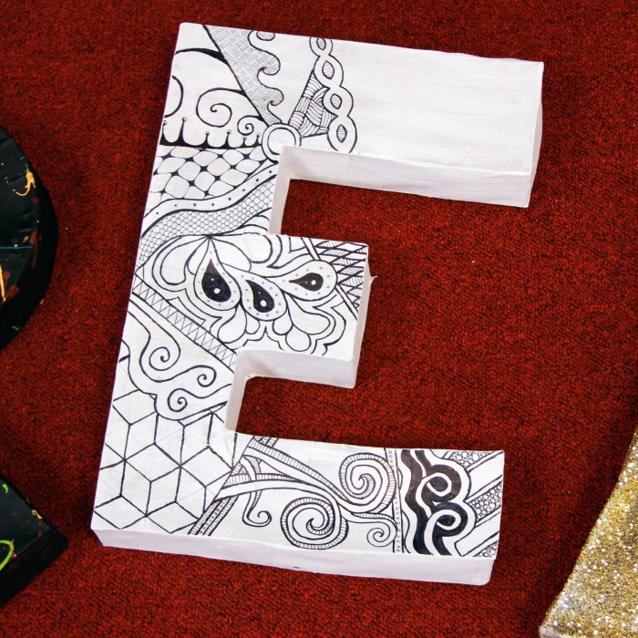 paper mache letters