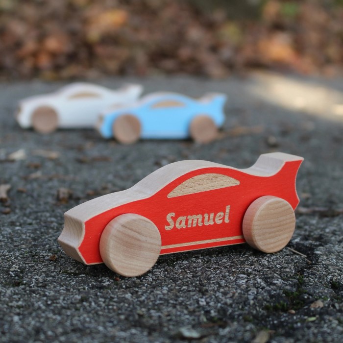 wooden toy car