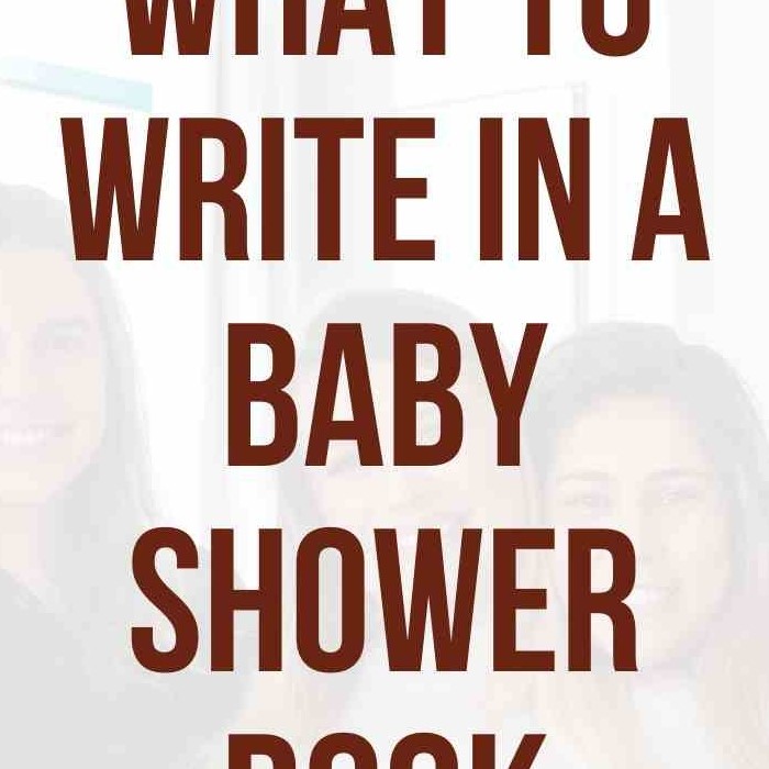 what to write in a baby shower book
