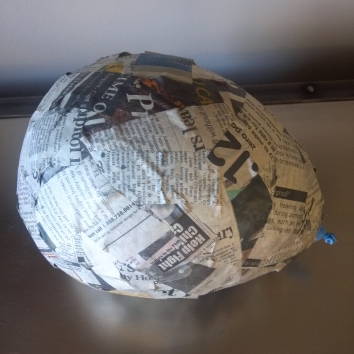 paper mache eggs