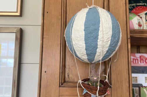 paper mache hot air balloon