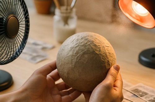 how long does it take for paper mache to dry