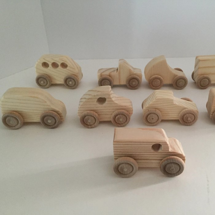 wooden toy car