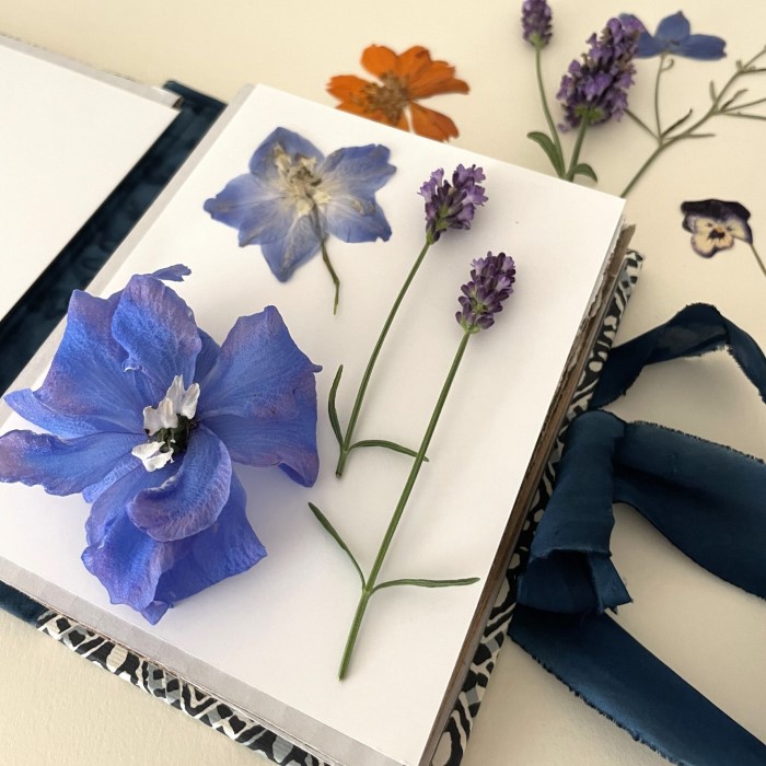 how to press flowers in a book