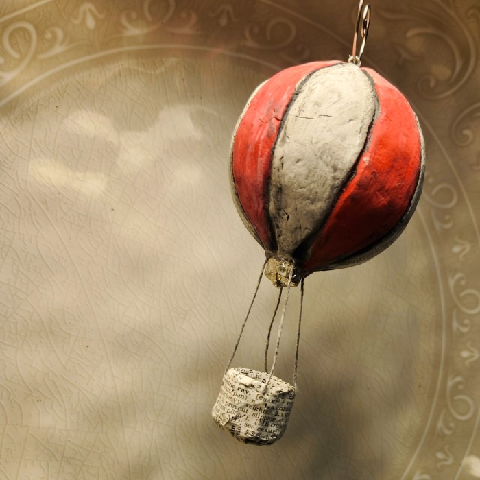 paper mache hot air balloon