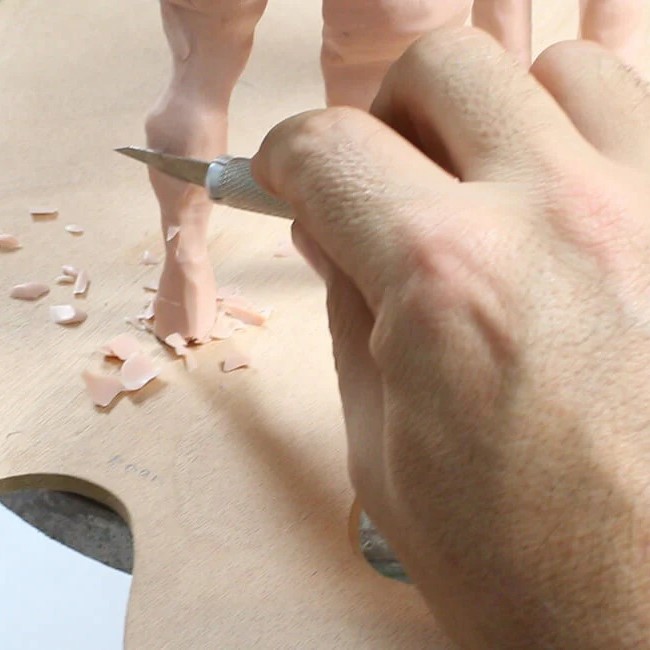 how to smooth polymer clay