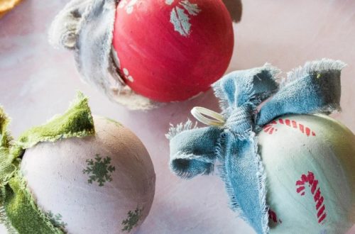 paper mache christmas ornaments