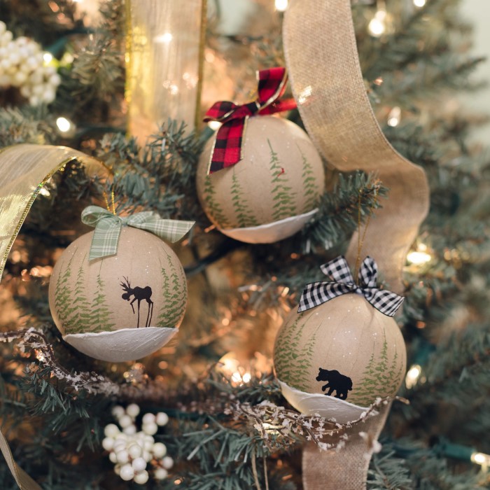 paper mache christmas ornaments