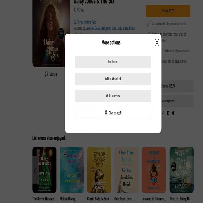 how to gift an audible book
