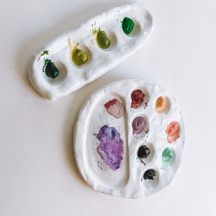 how to paint air dry clay