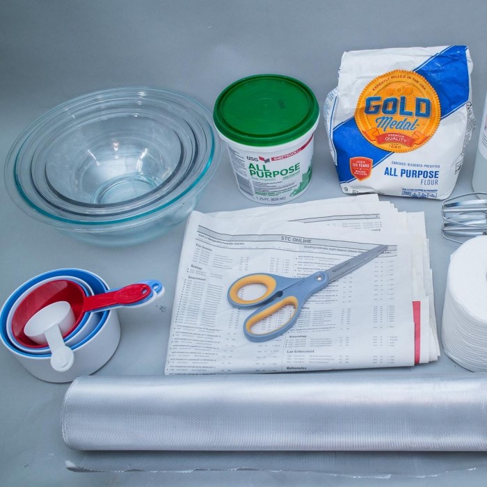 paper mache materials