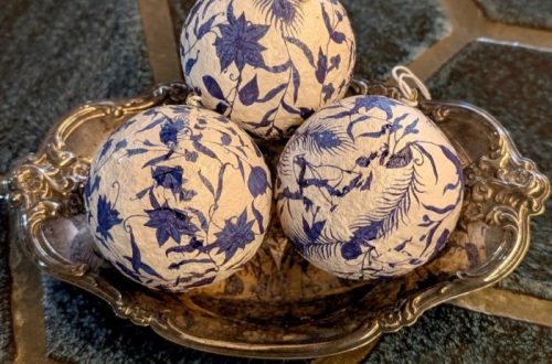 paper mache christmas ornaments