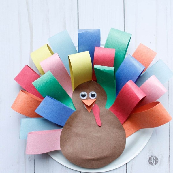 turkey paper plate craft