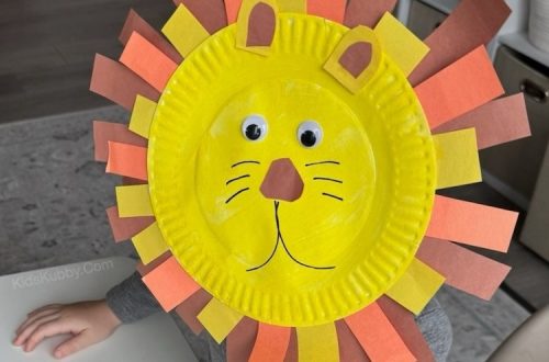lion paper plate craft