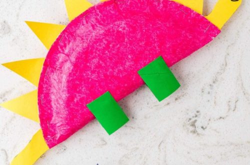 dinosaur paper plate craft