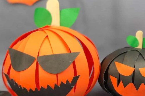 paper pumpkin craft
