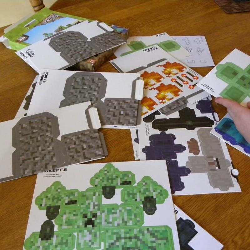minecraft paper craft