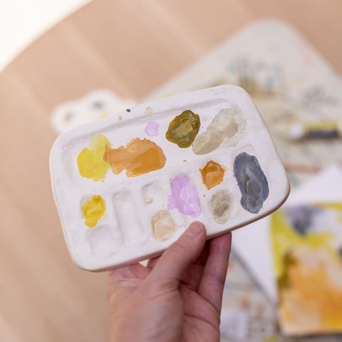 how to paint air dry clay
