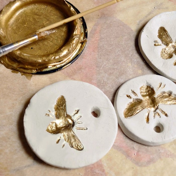 how to paint air dry clay