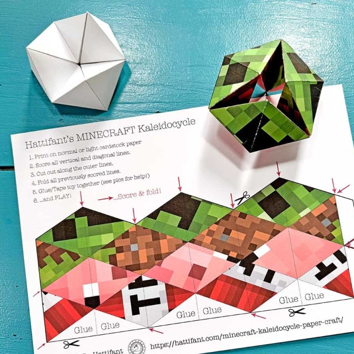 minecraft paper craft