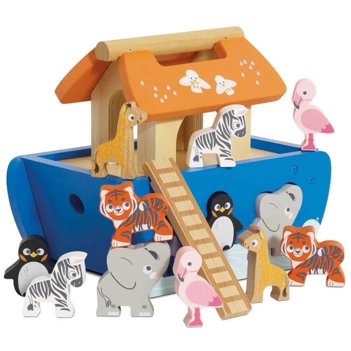 wooden noahs ark toy