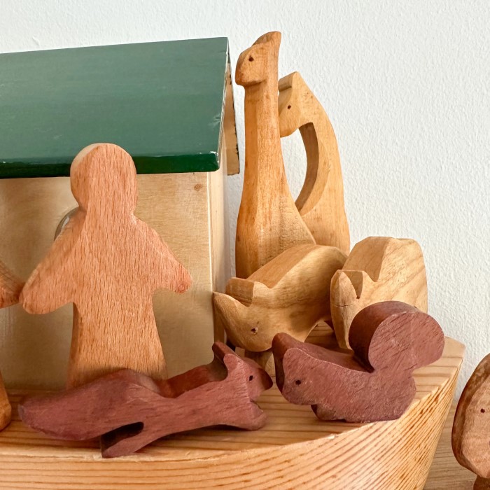 wooden noahs ark toy