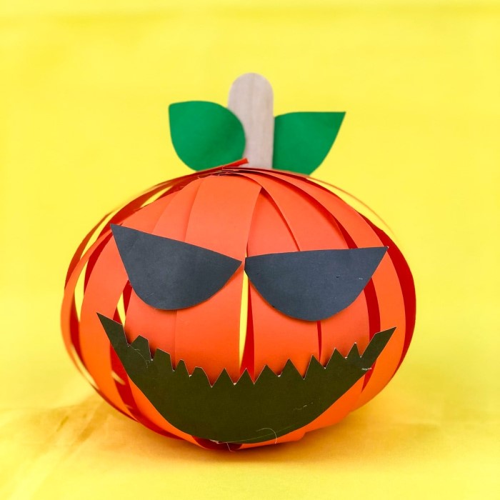 paper pumpkin craft