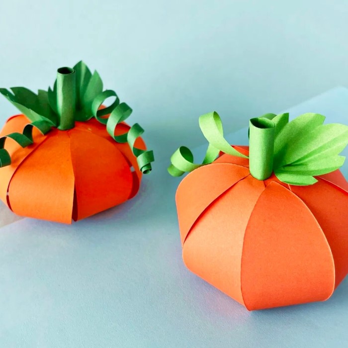 paper pumpkin craft