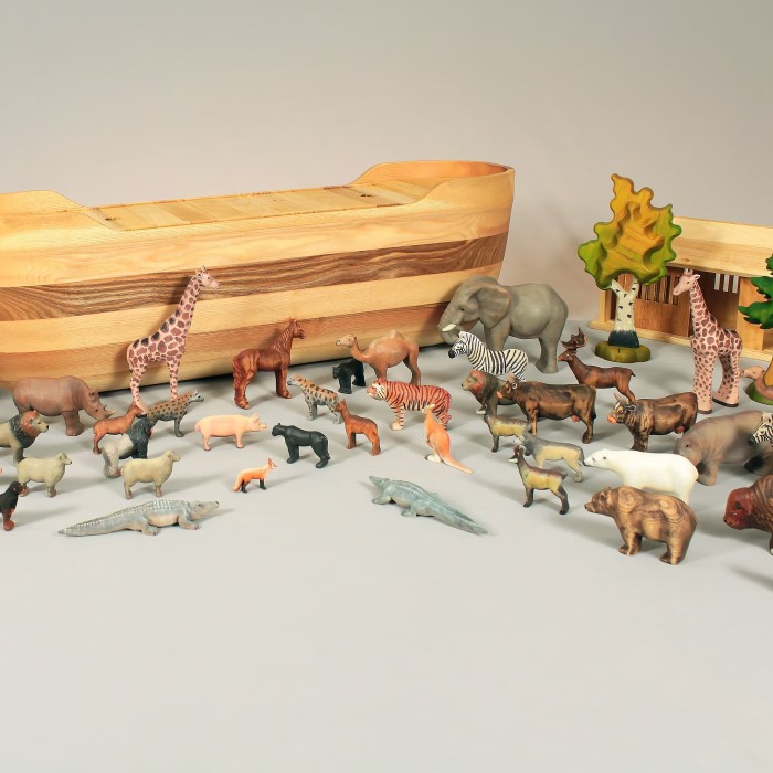 wooden noahs ark toy