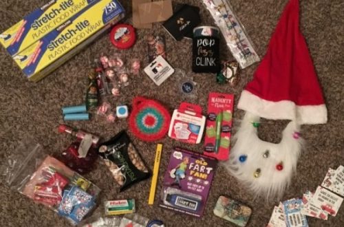 saran wrap christmas game