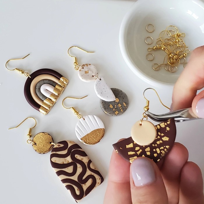 how to make clay earrings