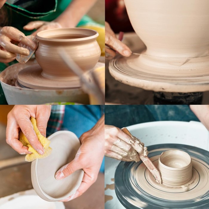 can you use air dry clay on a pottery wheel