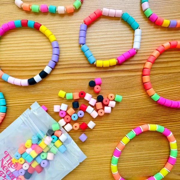 how to make clay bead bracelets