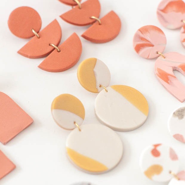 how to make clay earrings