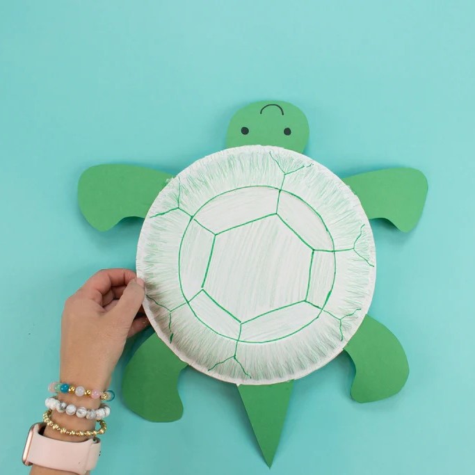 turtle paper plate craft