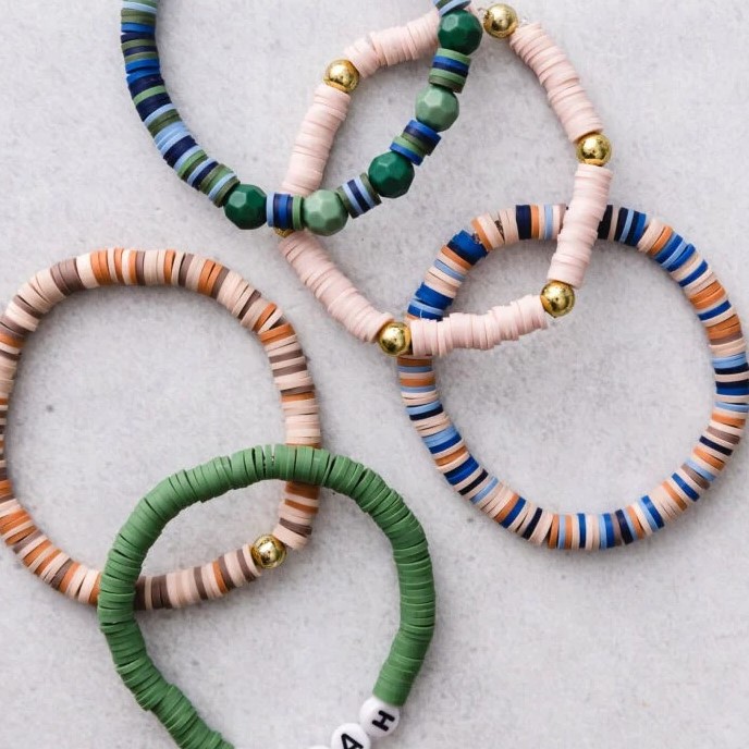 how to make clay bead bracelets