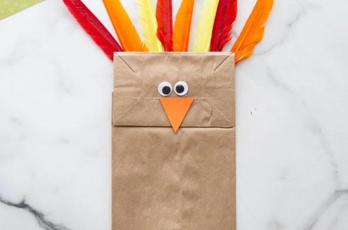 paper bag turkey craft