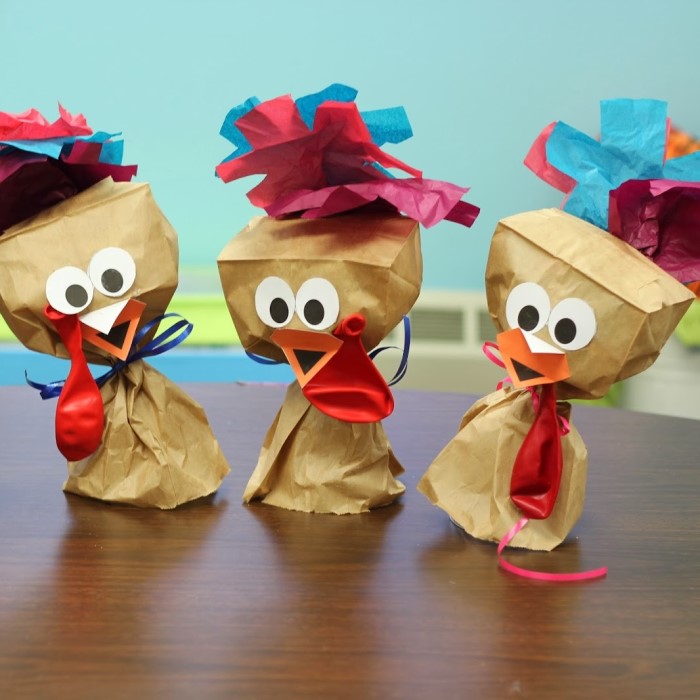 paper bag turkey craft