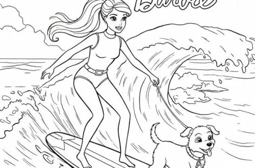barbie coloring pages