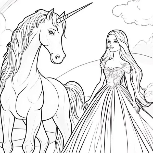 barbie coloring pages