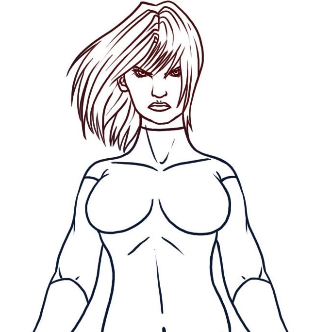 superhero easy drawing