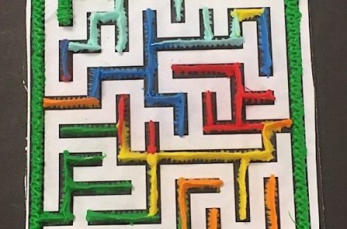 how to draw a maze