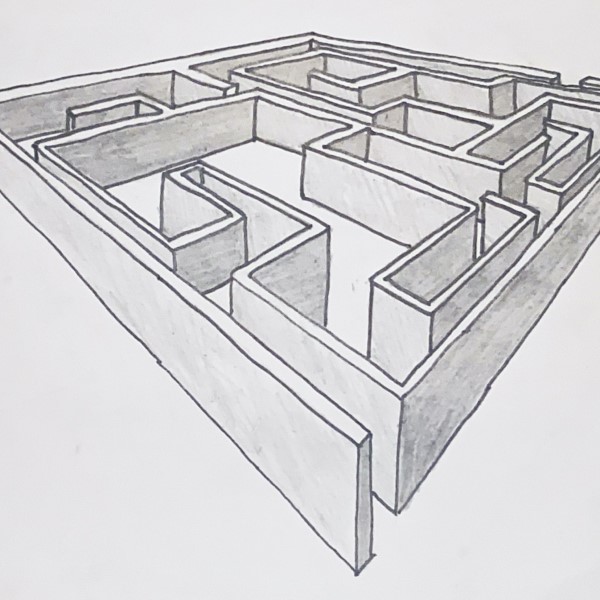 how to draw a maze