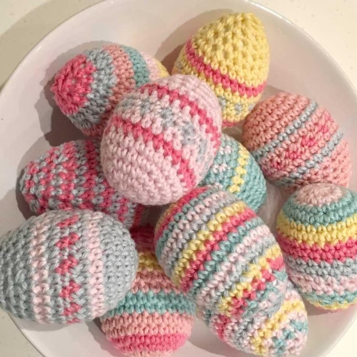 crochet easter eggs