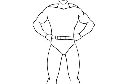 superhero easy drawing